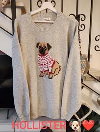 Maglione girocollo ricamato cucciolo bulldog 🐶