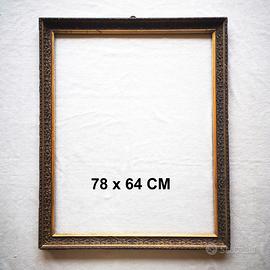 Antica cornice legno stucco dorato foglia '800