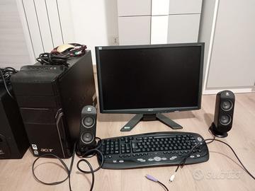 ACER Aspire M3641 + Monitor 22" + Casse audio