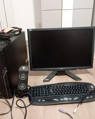 ACER Aspire M3641 + Monitor 22" + Casse audio