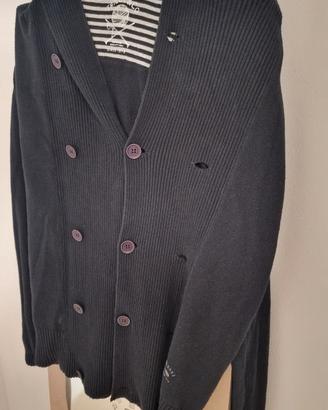 Maglione nero con cappuccio Diesel tg XL