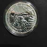 Moneta argento Laos 2021 pantera