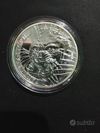 Moneta argento Laos 2021 pantera