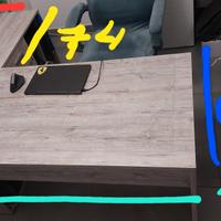 scrivania e libreria ufficio 