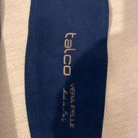 Cintura di camoscio blu