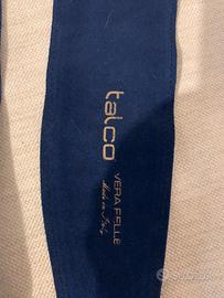 Cintura di camoscio blu