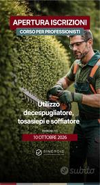 CORSO DECESPUGLIATORE, TOSASIEPI, SOFFIATORE