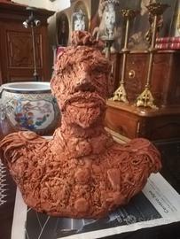 Scultura d artista in terra cotta Paolo Anselmo al