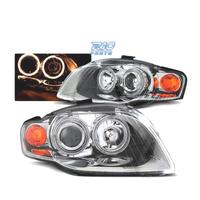 FARI OCCHI ANGELICI PER AUDI A4 B7 04-08 CROMATI