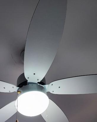 Lampadario 5 pale in legno