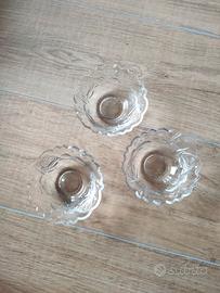 Ciotoline vintage in cristallo 