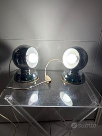 2 Lampade  space age cromate magnetiche Reggiani