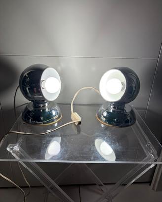 2 Lampade  space age cromate magnetiche Reggiani