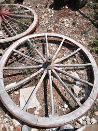 Ruote carro antico ferro 1.80m 