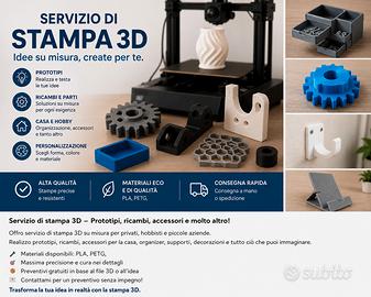 Oggetti stampati in 3d