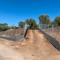 Recinzione  con lamiera antiscavo