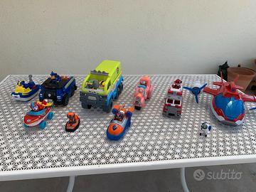 Set Paw Patrol - Aereo, Furgone, Mezzi, Cuccioli