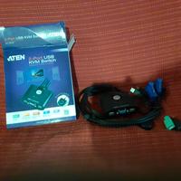 switch KVM USB VGA a 2 porte Aten CS22U