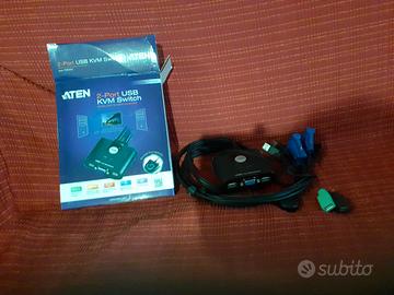 switch KVM USB VGA a 2 porte Aten CS22U