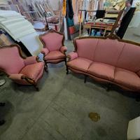 
Salotto stile Luigi Filippo – 1 divano + 2 poltro