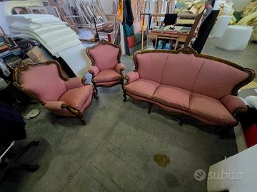 
Salotto stile Luigi Filippo – 1 divano + 2 poltro