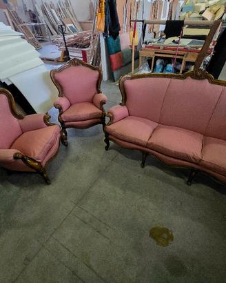 
Salotto stile Luigi Filippo – 1 divano + 2 poltro