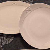 Set 2 piatti portata vintage in porcellana Barilla