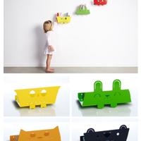 Mensoline (6) in metallo a forma di animali bosco