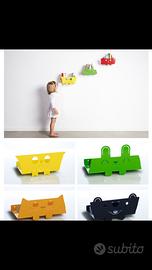 Mensoline (6) in metallo a forma di animali bosco