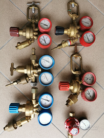 Set regolatori pressione acetilene ossigeno