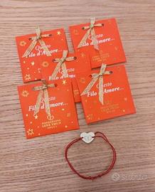 5 bracciali filo d'amore Lene Thun