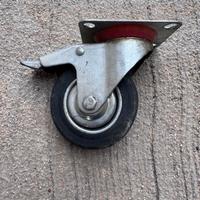 Ruota in gomma girevole/pivotante con freno