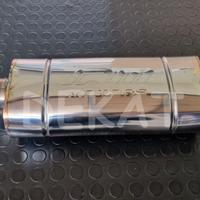 Silenziatore auto universale ovale ellittico 380mm