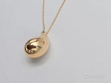 COLLANA GOCCIA PENDENTE STILE BOTTEGA VENETA
