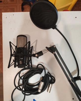 Microfono AKG P420 con braccio, filtro antipop