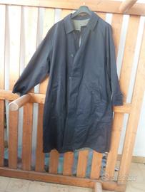 Impermeabile cappotto blu double face