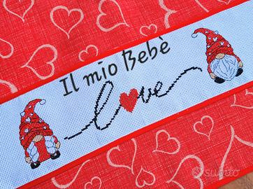 Strofinaccio Canovaccio Asciugapiatti  Gnomi Love