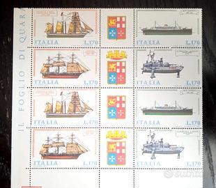 Francobolli Costruzioni navi Italiane 1979