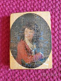 Dipinto ligneo 13x9,5x1,5 Vintage Antico