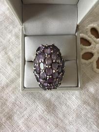 Anello con ametista