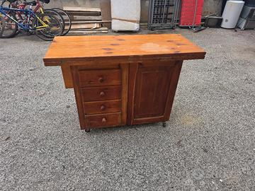 tavola apribile salvaspazio stile rustico 