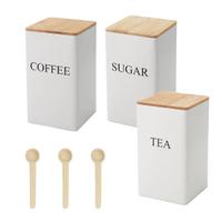 Set Barattoli Cucina + Cucchiaini Bamboo