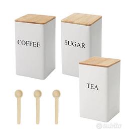 Set Barattoli Cucina + Cucchiaini Bamboo