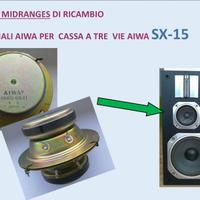 COPPIA MIDRANGE AIWA PER CASSE ACUSTICHE
