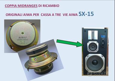 COPPIA MIDRANGE AIWA PER CASSE ACUSTICHE