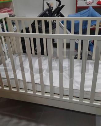 Lettino Chicco colore bianco  in legno 
