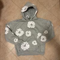 Felpa con cappuccio S Denim Tears grigia nuova S