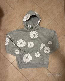 Felpa con cappuccio S Denim Tears grigia nuova S