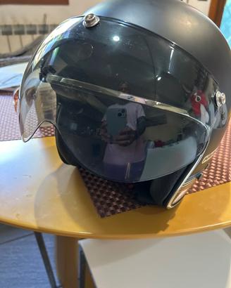 Casco jet harley davidson vintage strisce