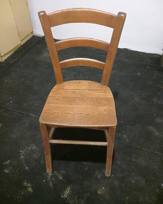 6 Sedie Legno Massello Stile Vecchia Osteria